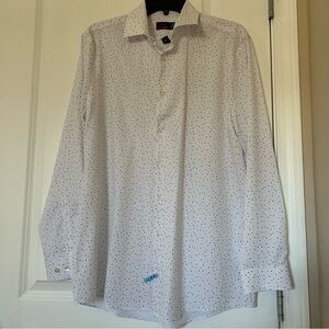 Men's White Polka Dot Shirt